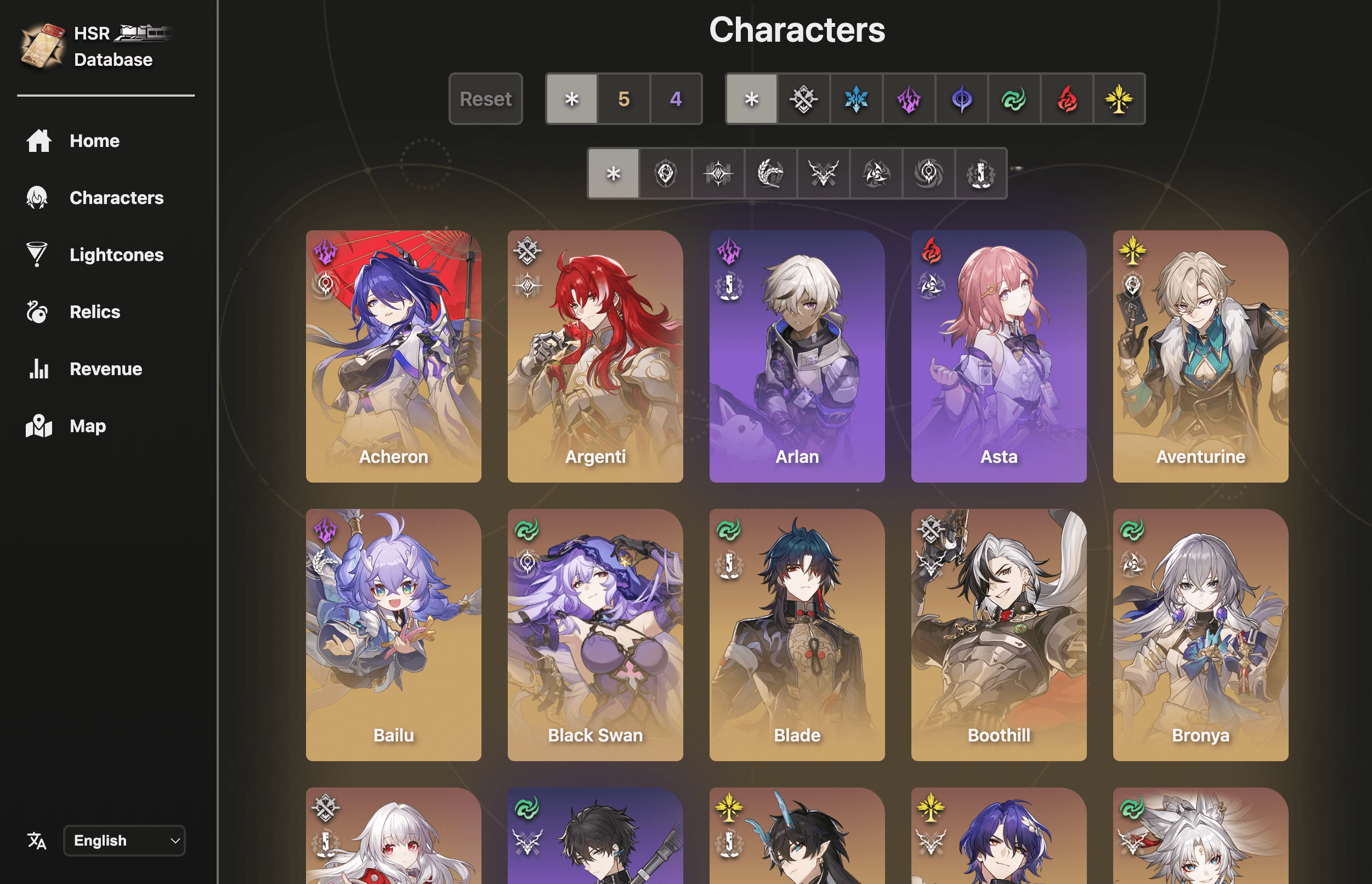 HSR Database